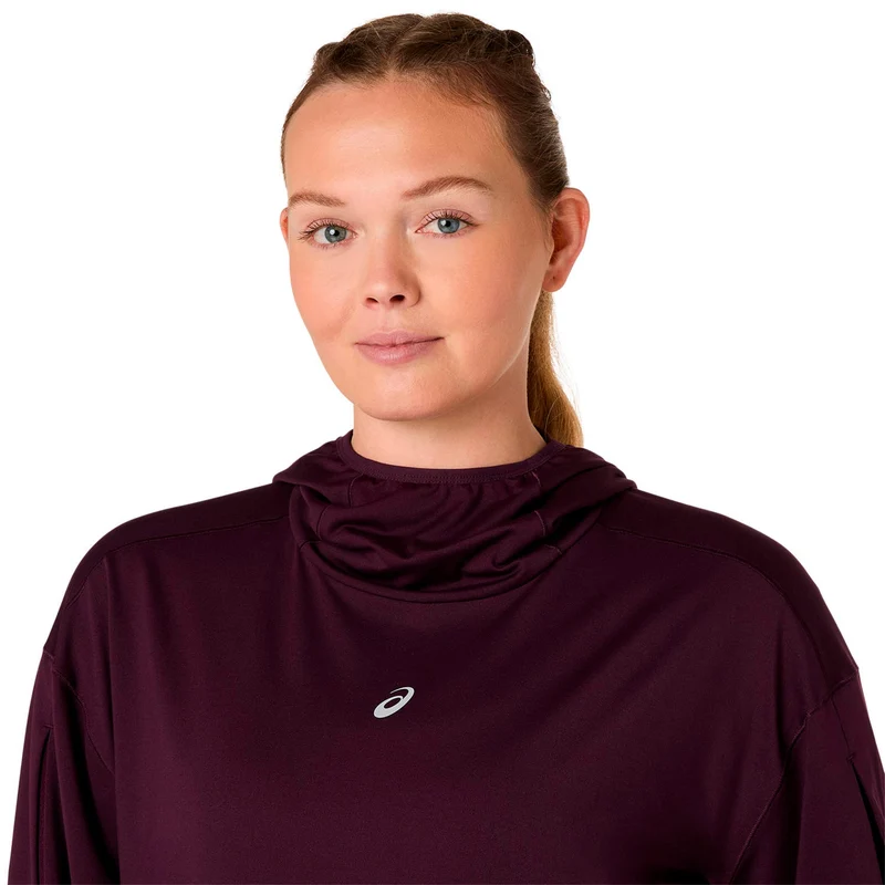 Nagino Winter Hoodie Laufshirt - weinrot