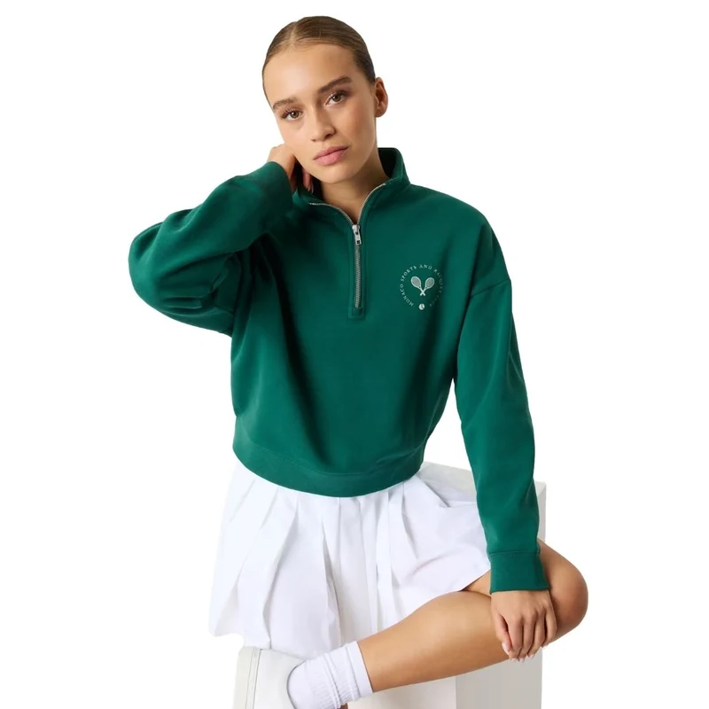 Björn Borg Half Zip Sweatshirt (Posy Green)