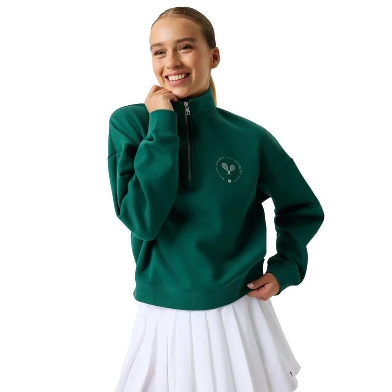 Björn Borg Half Zip Sweatshirt (Posy Green)