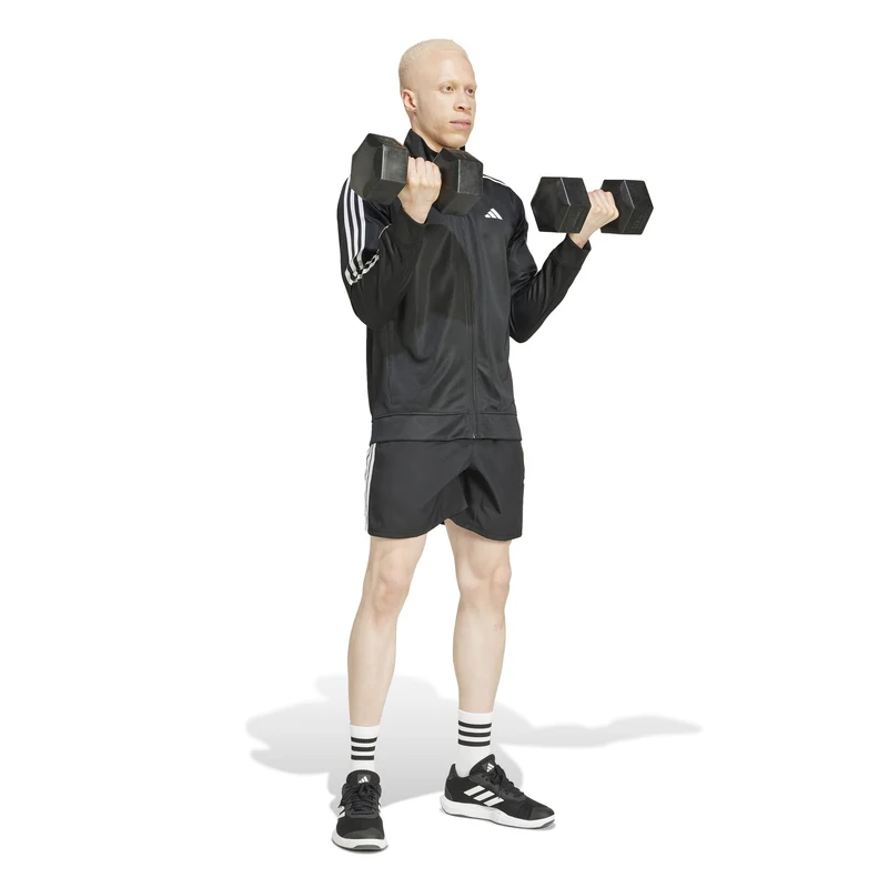 Taining Essentials 3 Stripes Trainingsjacke Herren-Schwarz