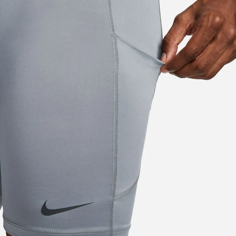 Dri-Fit Long Shorts Herren - hellgrau, schwarz