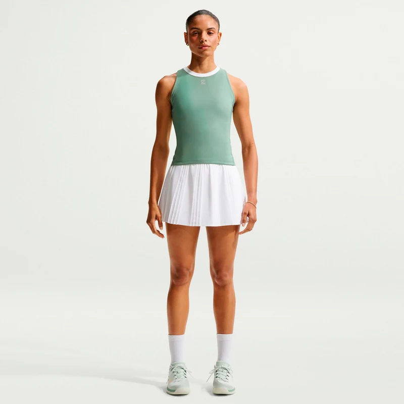 Court Dri-FIT Advantage Tank-Top Damen - graugrün, weiß