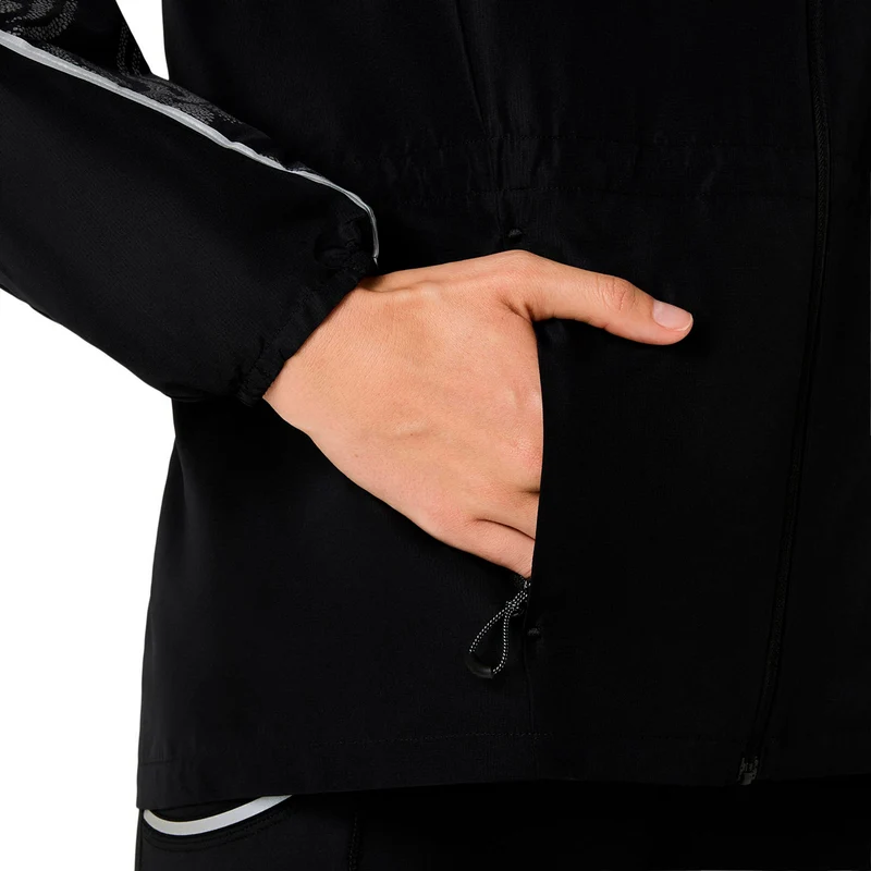 Road Lite-Show Packable Laufjacke - schwarz