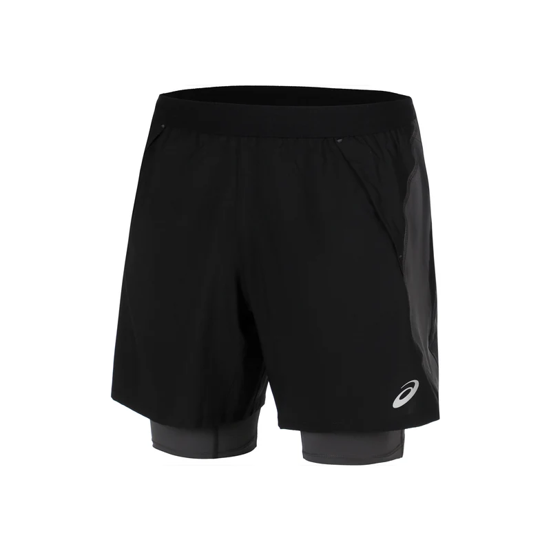 Road 2in1 7In Laufshorts Herren - schwarz