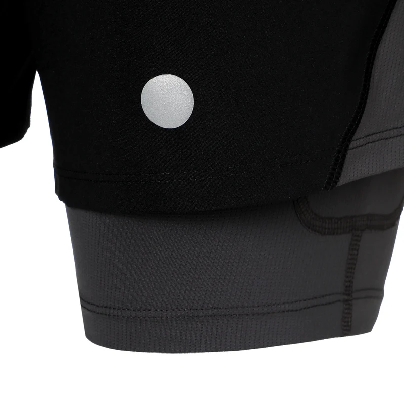 Road 2in1 7In Laufshorts Herren - schwarz