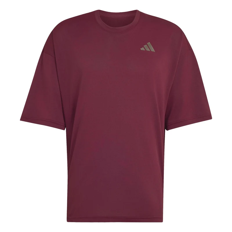 Oversized T-Shirt Herren - weinrot