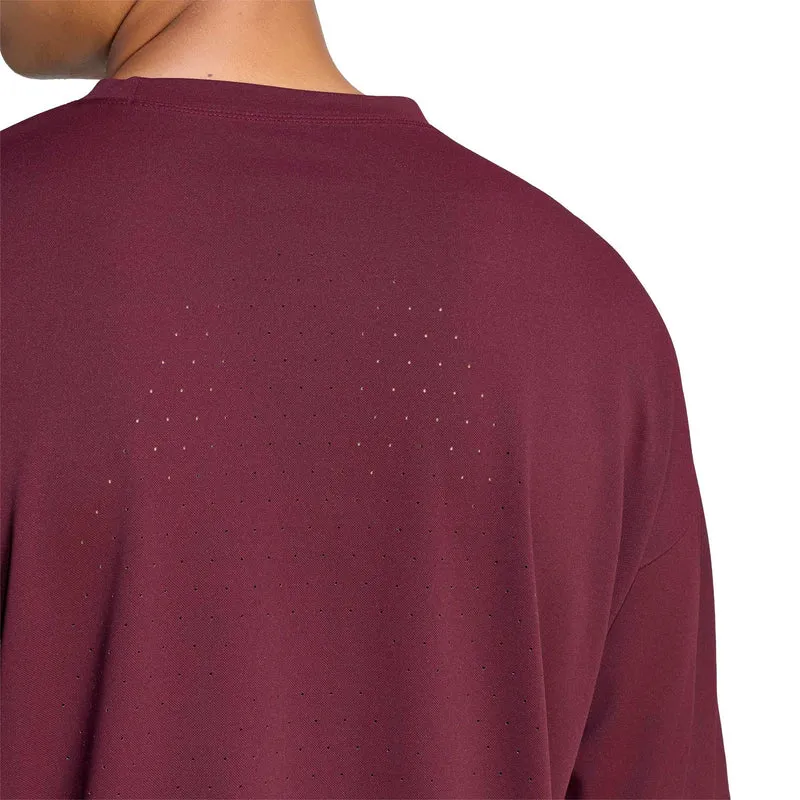 Oversized T-Shirt Herren - weinrot