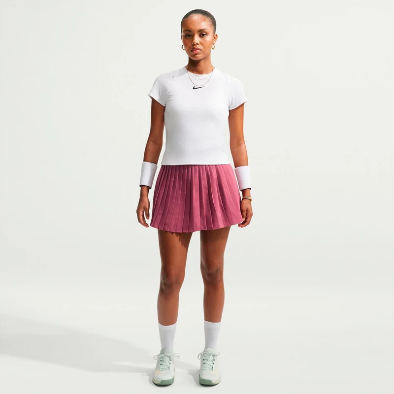 Dri-Fit Victory High Rise Pleated Rock Damen - mauve