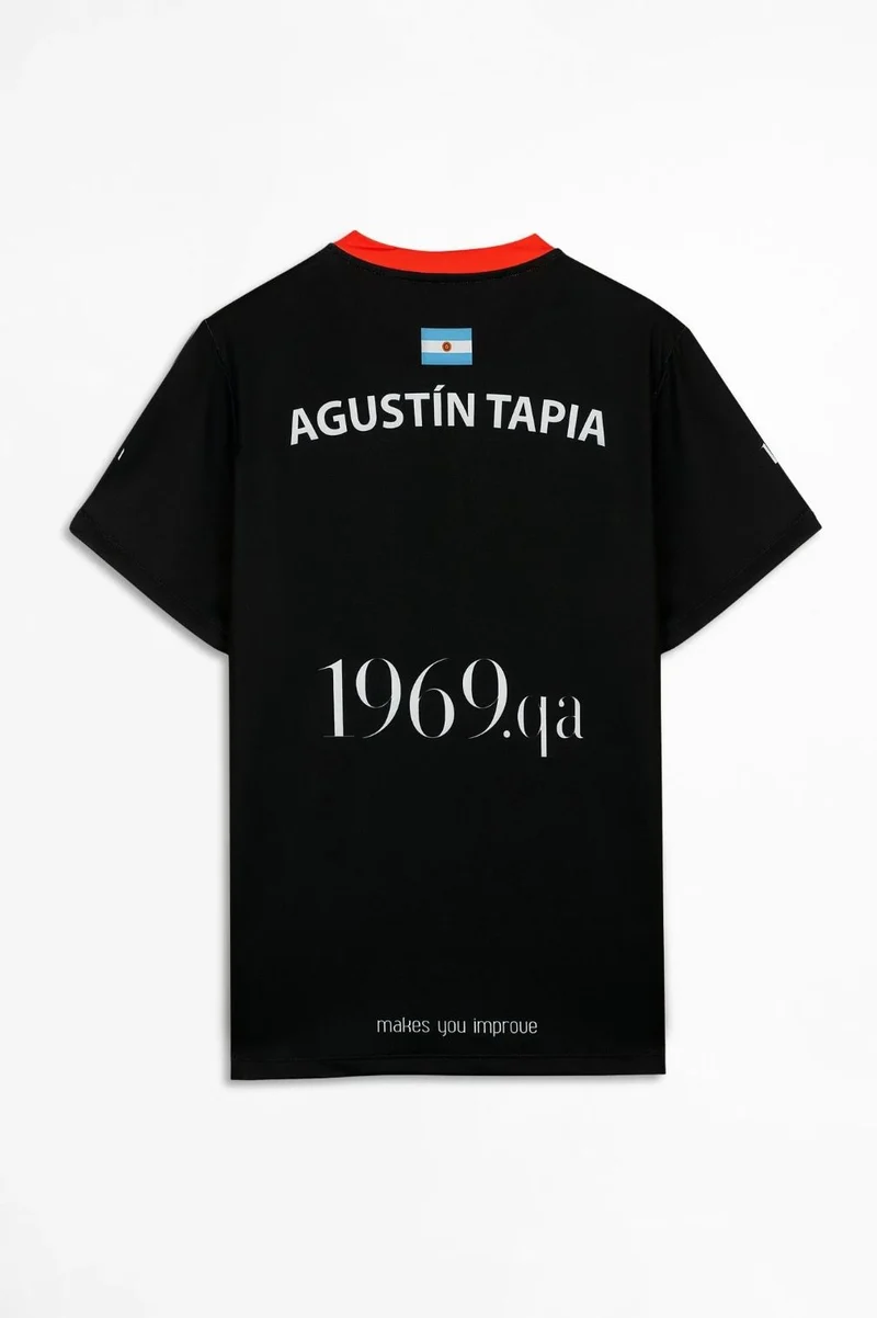 Nox Agustin Tapia Official Padel T-Shirt 2022/23 (Black)