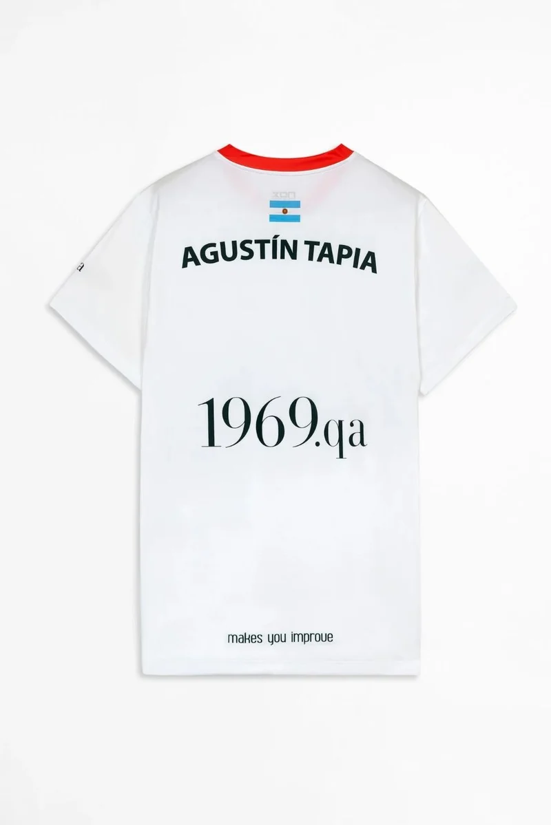 Nox Agustin Tapia Official Padel T-Shirt 2022/23 (White)