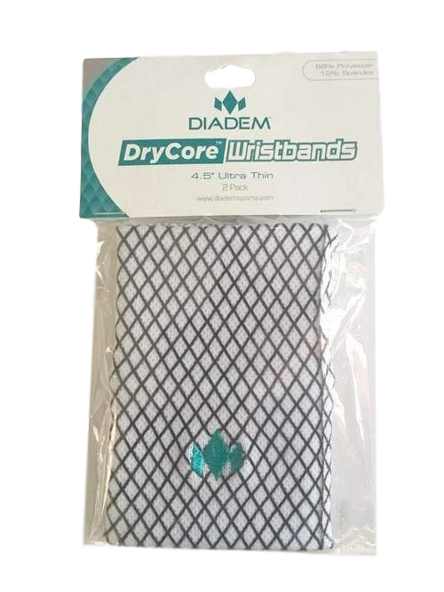 Diadem DryCore polsband wit 2-pack