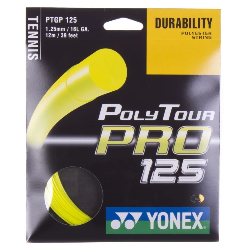 Yonex Poly Tour Pro 1.25/16L set geel