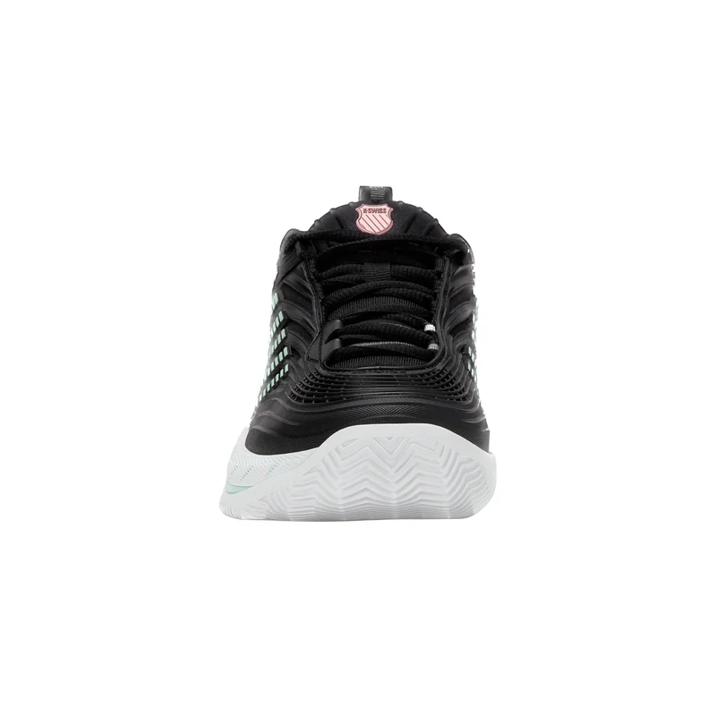 K-Swiss Hypercourt Supreme 2 Clay Court Tennis Shoe (Ladies) - Black/Neon Mint/White
