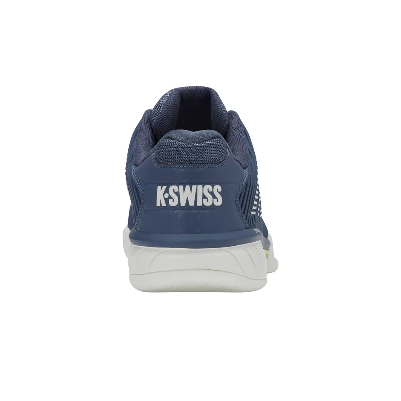 K-Swiss Hypercourt Express 2 Carpet Court Tennis Shoe (Mens) - Vintage Indigo/Blanc De Blanc/Luminary Green