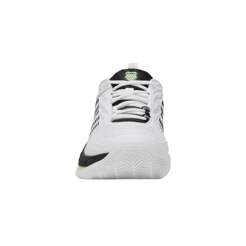 K-Swiss Hypercourt Supreme 2 Clay Court Tennis Shoe (Mens) - White/Black/Soft Neon Green