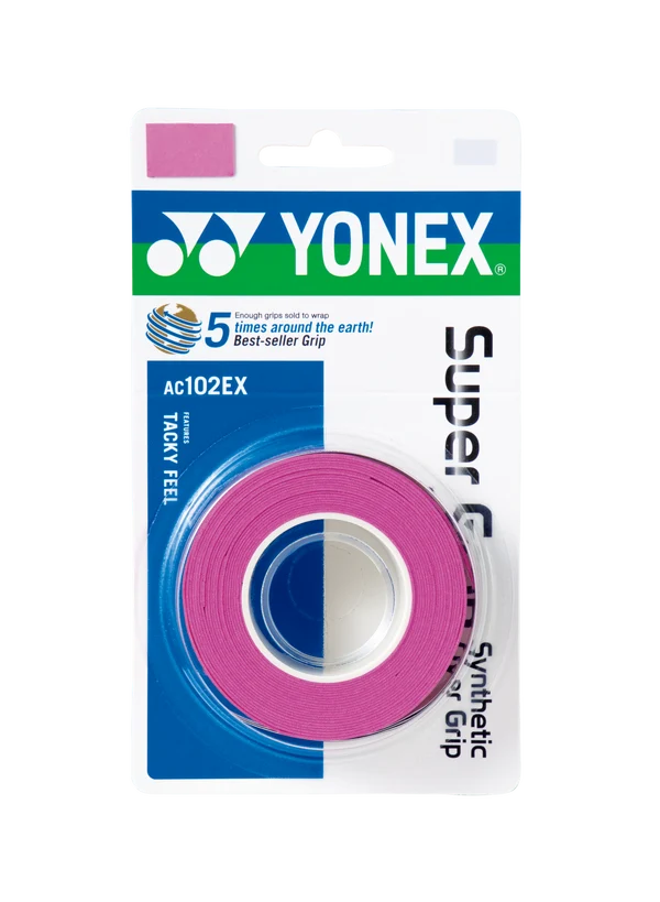Yonex AC102EX-3 Super Grap Badminton Grip (3 Wraps)