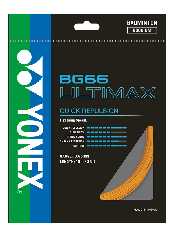 Yonex BG-66 Ultimax Badminton String Set (10m)