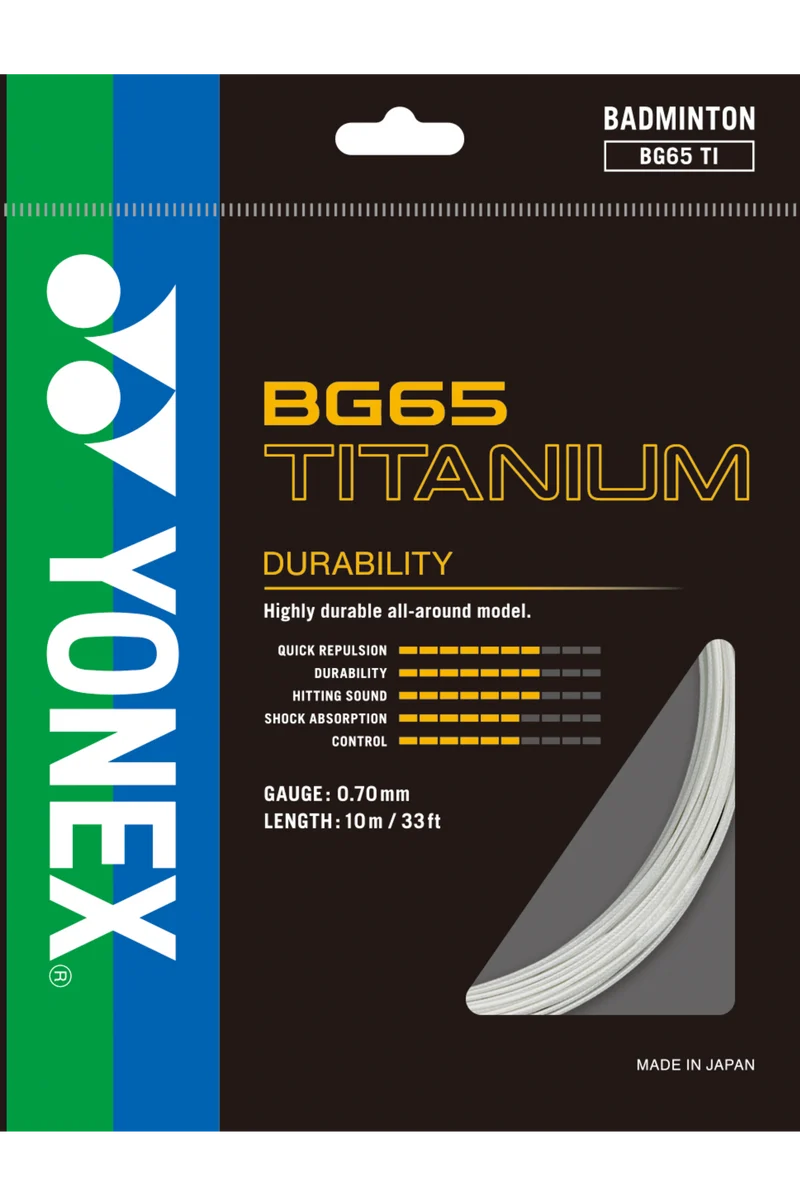 Yonex BG-65 Ti Badminton String Set (10m)