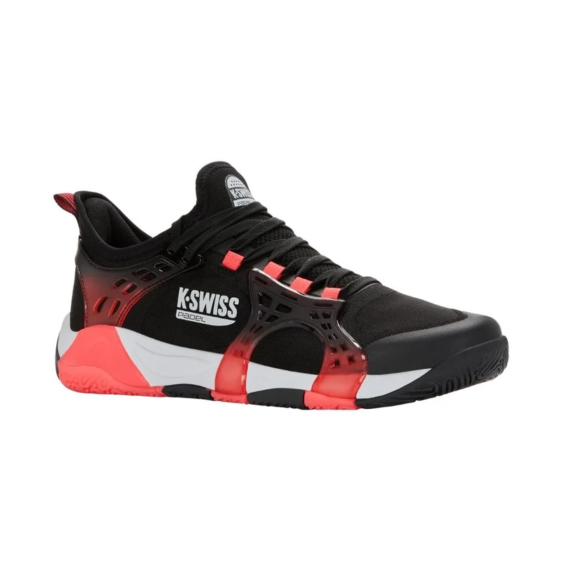 K-Swiss K-Frame Padel Shoes (Black/Micro Chip/Neon Lava)