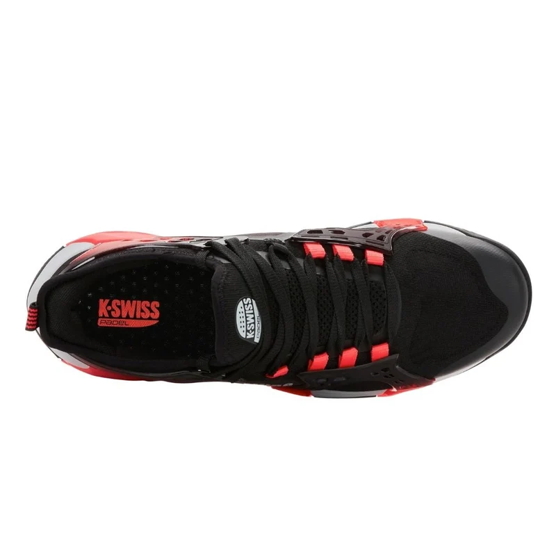 K-Swiss K-Frame Padel Shoes (Black/Micro Chip/Neon Lava)