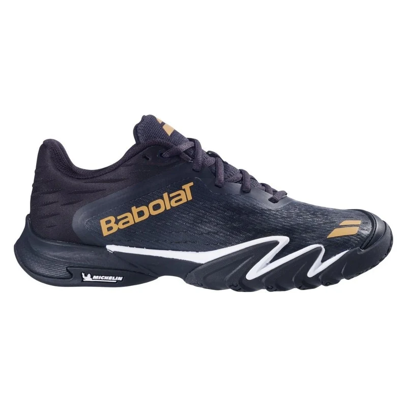 Babolat Jet Premura 3 Men Padel Shoes (Black/Gold)