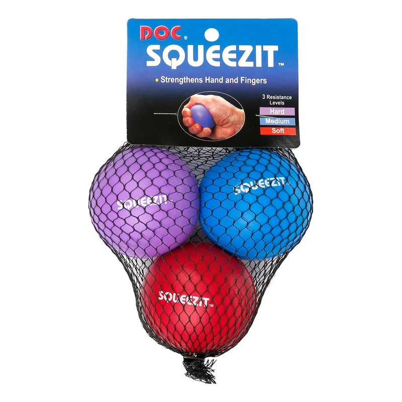 Squeez It Ball 3er Pack-Blau,Lila