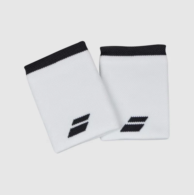 Babolat Logo Jumbo Wristbands (White)