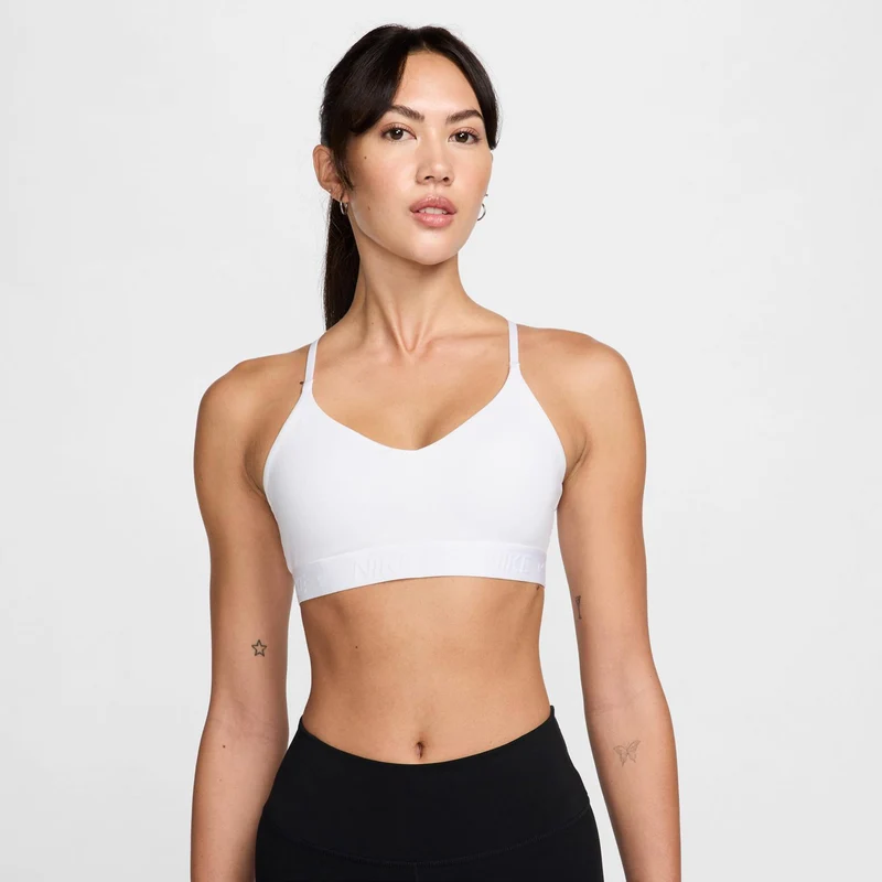 Dri-Fit INDY Light Support Sport-BH Damen - weiß