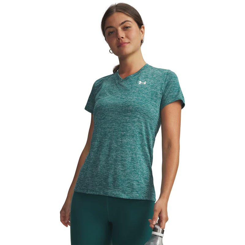 Tech Twist T-Shirt Damen-grün, weiß