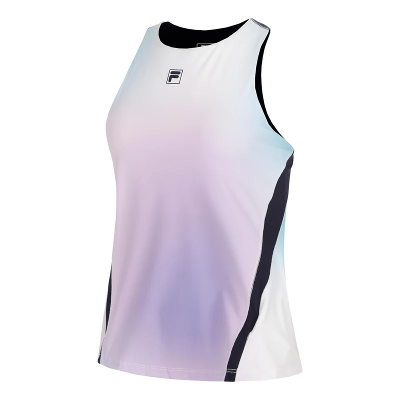 Savannah (built-in-bra) Tank-Top Damen - weiß, mehrfarbig