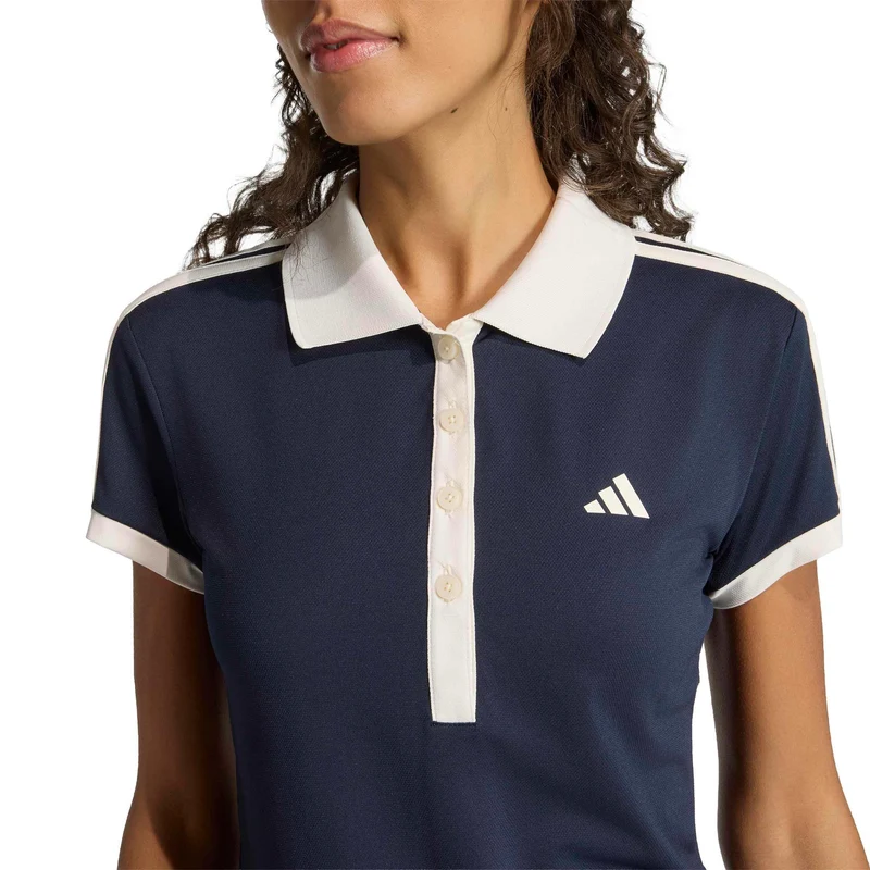 Classics Polo Damen - dunkelblau, beige