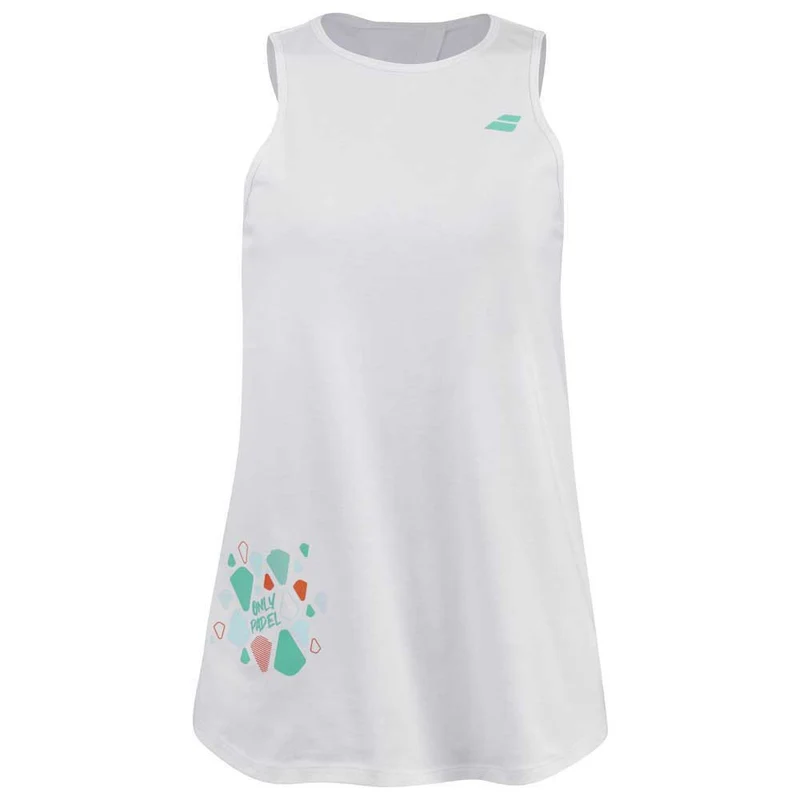 Padel Cotton Tank Damen weiß