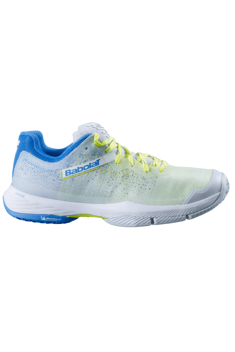 Babolat Jet Ritma Padelschuh Limette/Blau