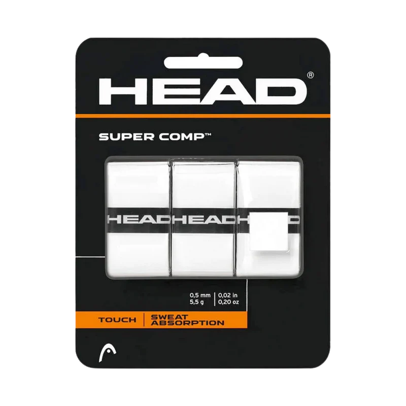 HEAD Super Comp Overgrips 3er Pack Griffbänder weiß
