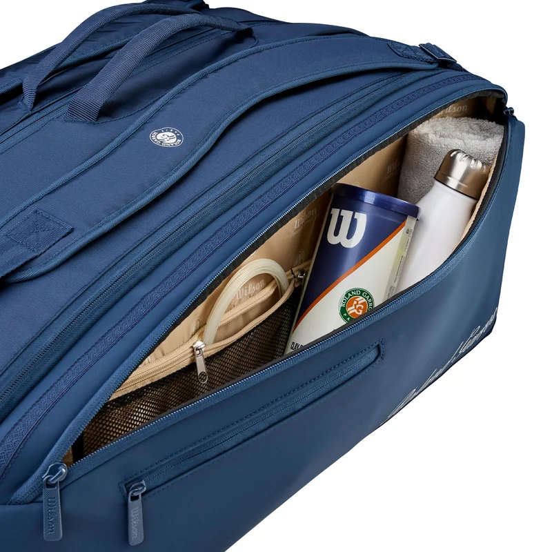 Roland Garros Sessionsoire Schlägertasche 6er - blau