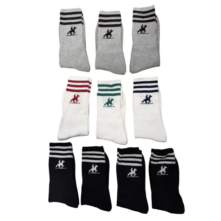 U.S. Grand Polo Sokken Heren 10-Pack Mix Zwart Wit Grijs