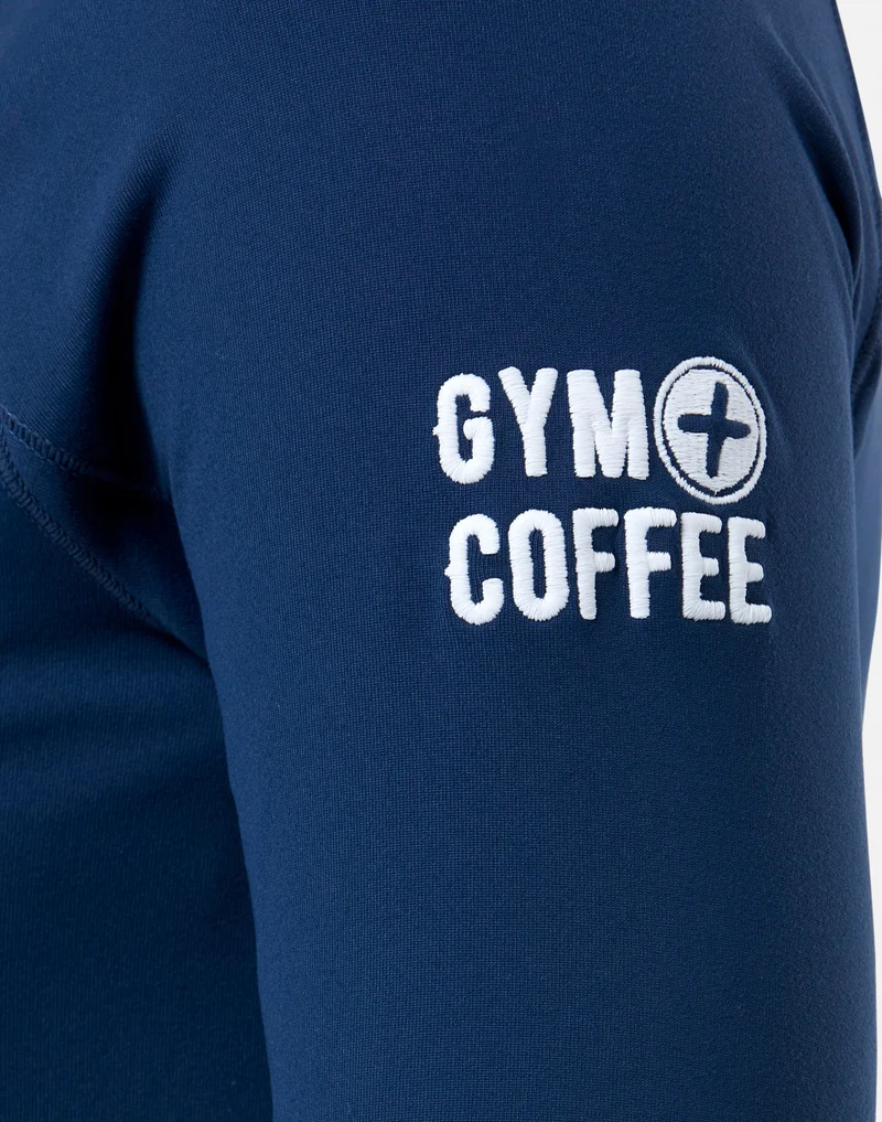 Gym+Coffee Relentless 1/4 Zip (Ladies) - Petrol Blue