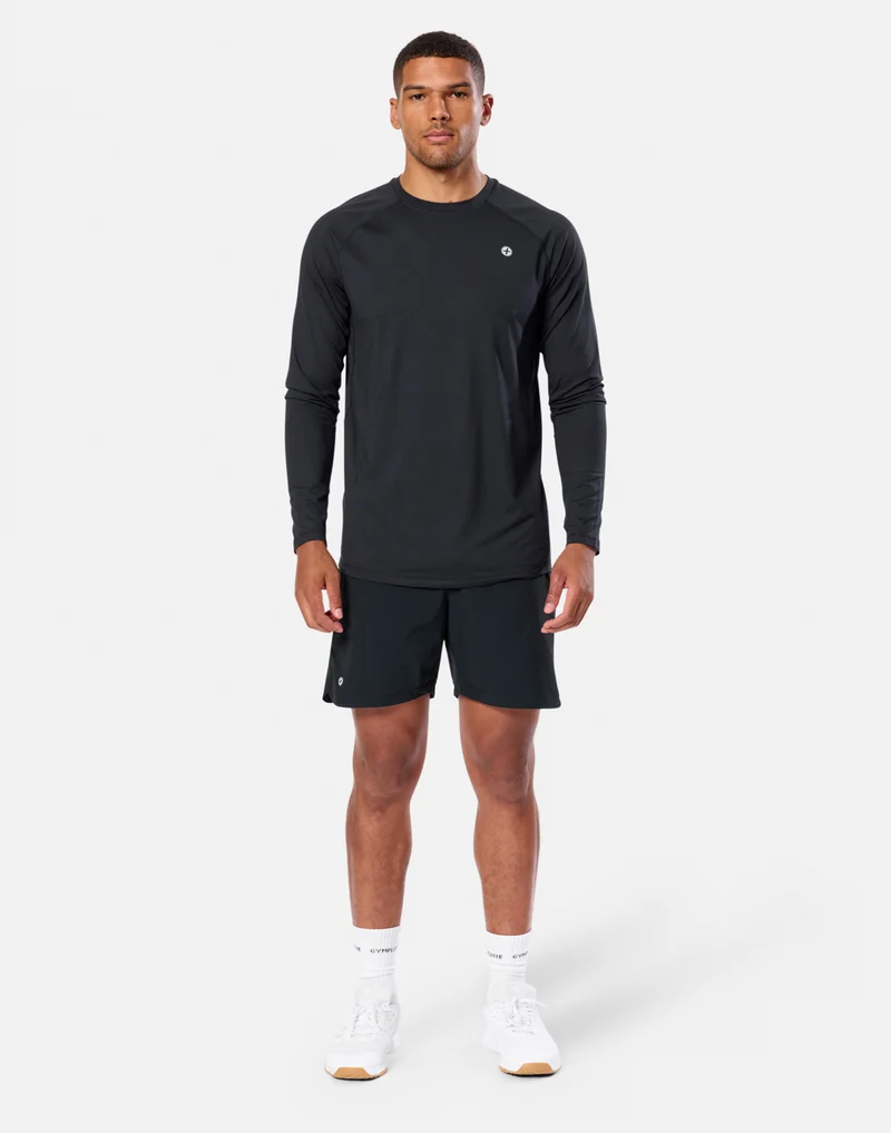 Gym+Coffee Relentless Long Sleeve Tee (Mens) - Black