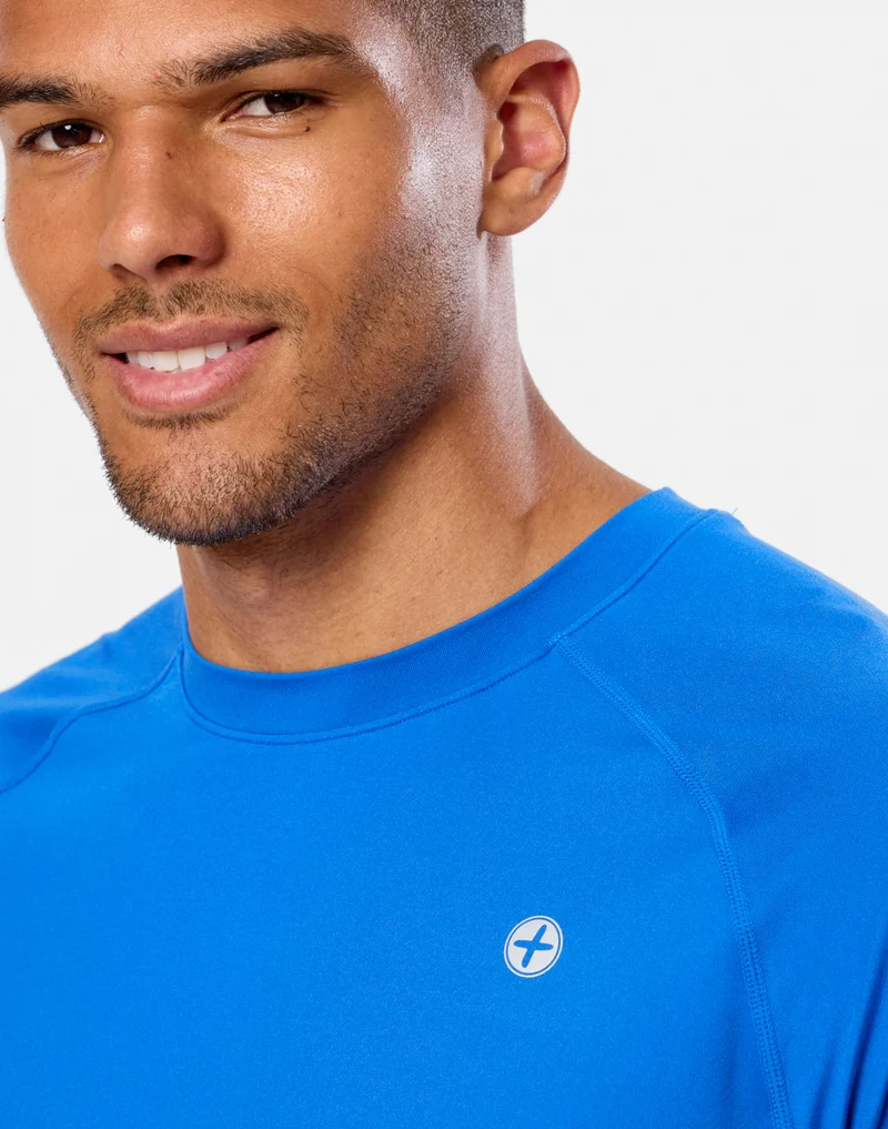 Gym+Coffee Relentless Tee (Mens) - Azure Blue