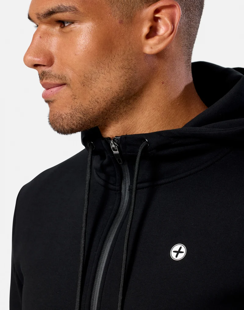 Gym+Coffee Relentless Zip Hoodie (Mens) - Black