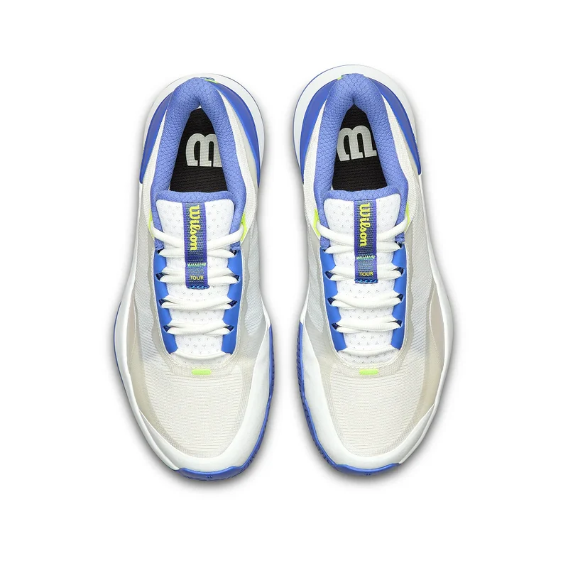 Wilson Intrigue Tour All Court Tennis Shoes (Ladies) - White - Amparo Blue - Yellow