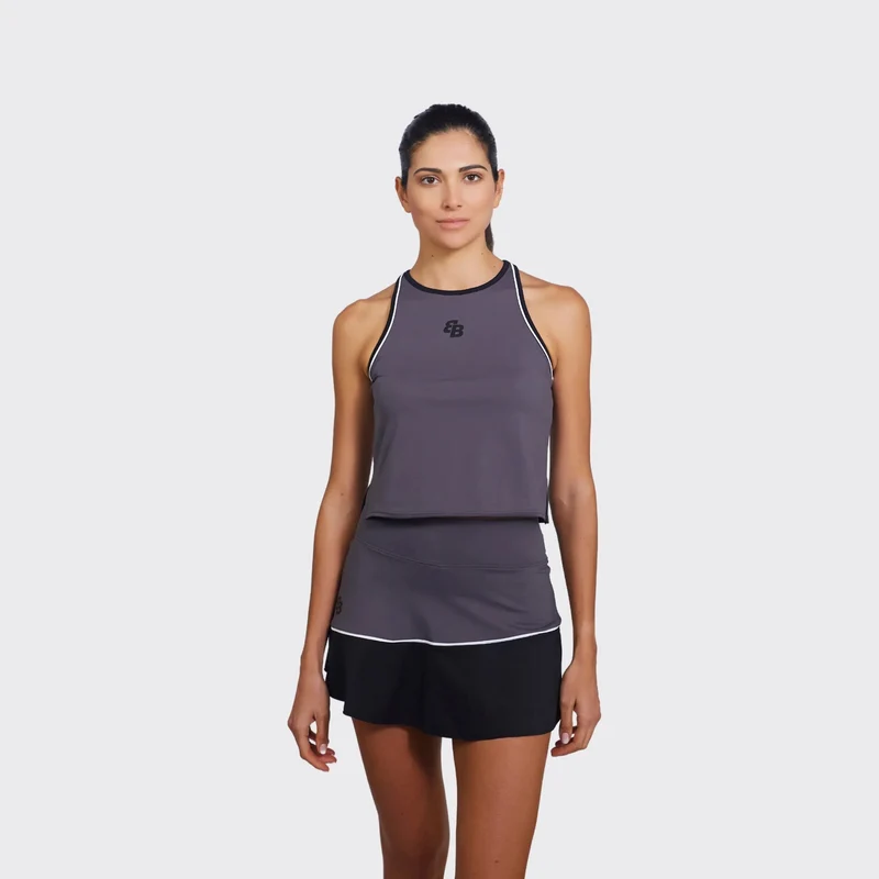 Selene Tank-Top Damen-dunkelgrau