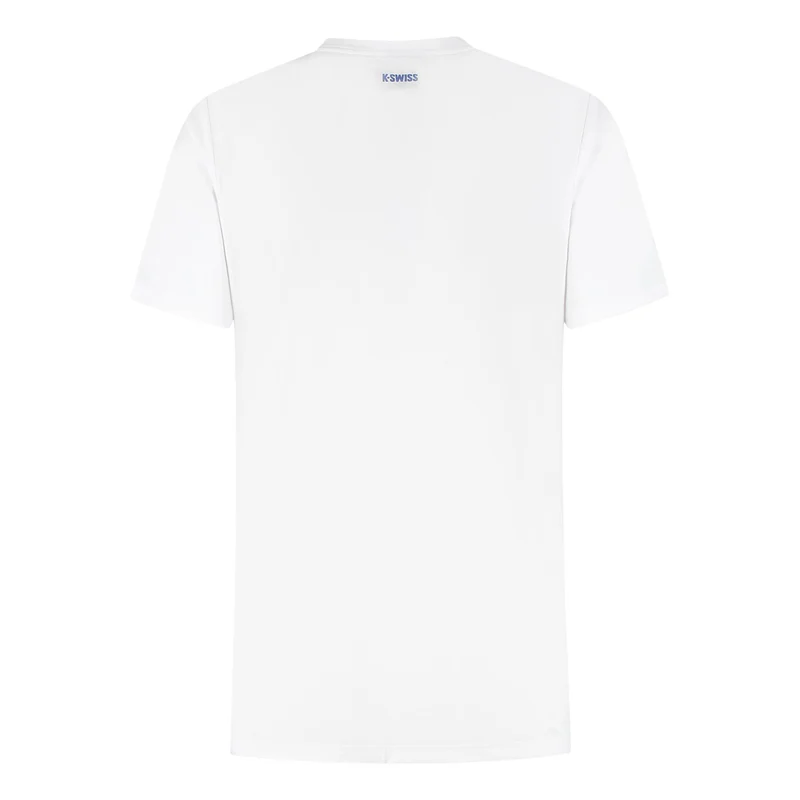 Hypercourt Print Crew Stripe T-Shirt Herren - weiß, dunkelblau
