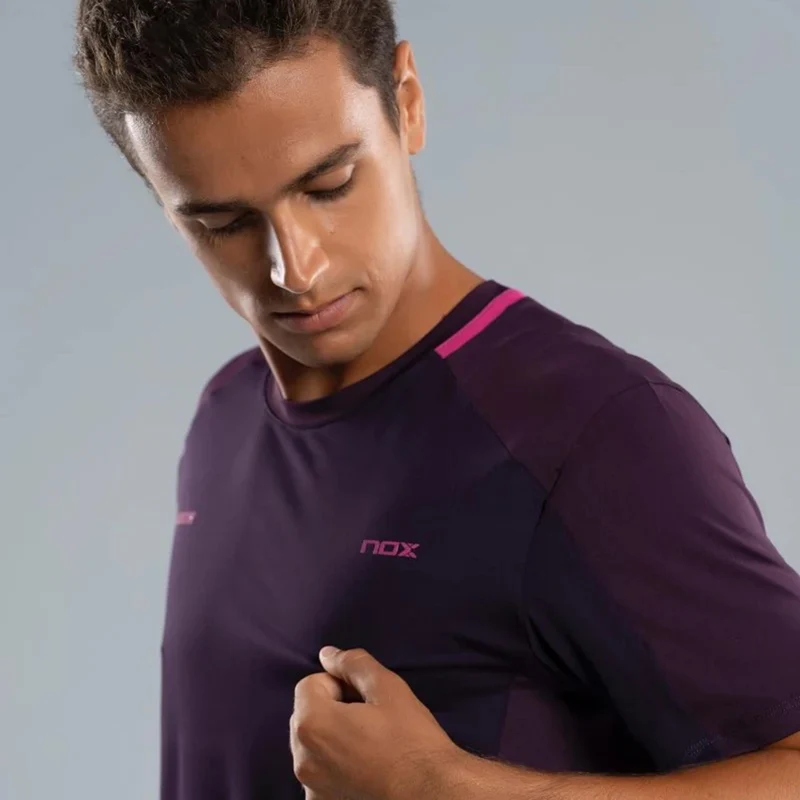 Pro T-Shirt Herren-schwarz,berry
