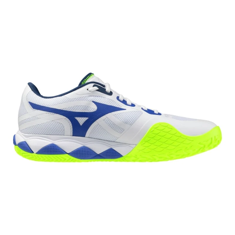 Mizuno Wave Enforce Tour 2 CC (U) (White/Dazzling Blue/Lightning Yellow)