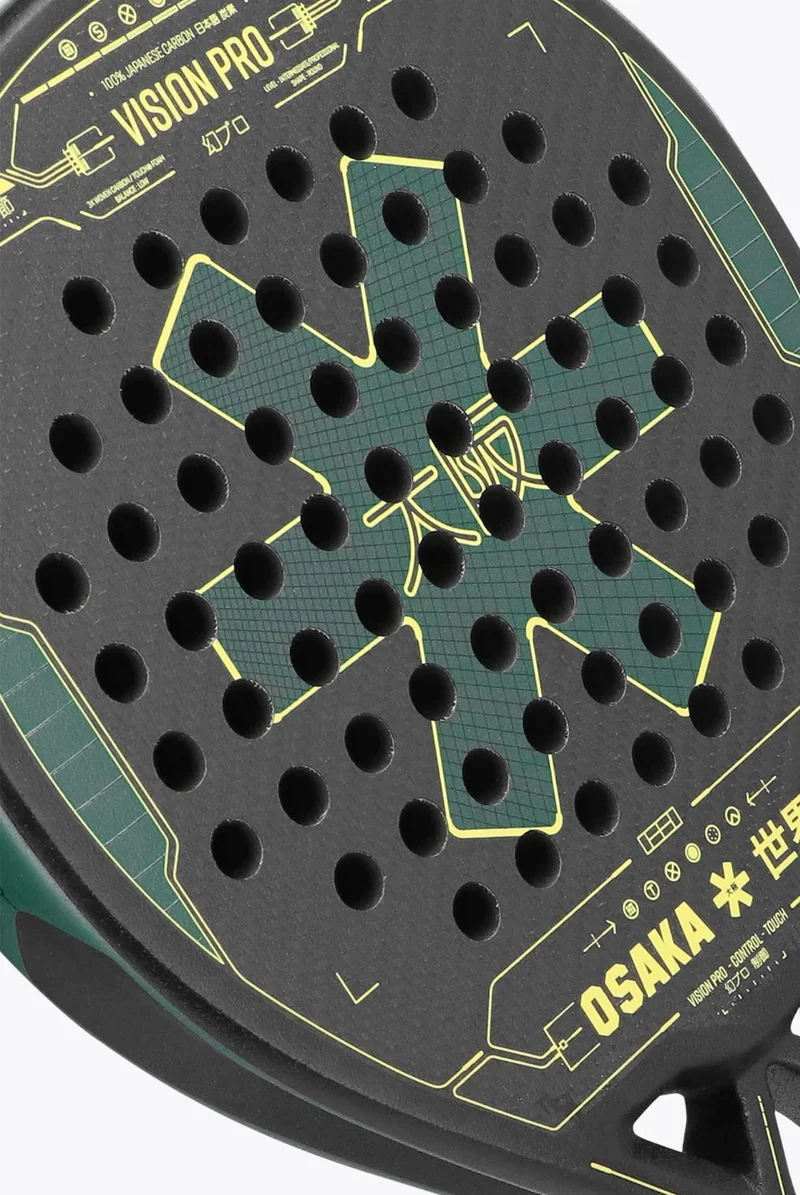 Osaka Vision Pro Control Touch 2023 Padel Racket (Green/Yellow)