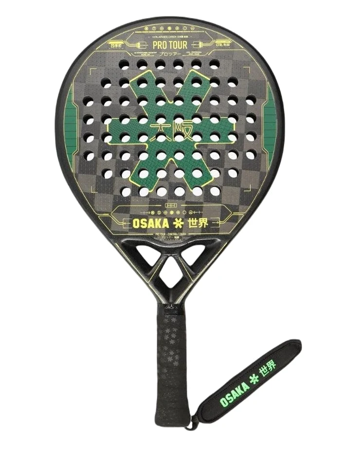 Osaka Pro Tour Control Touch 2023 Padel Racket (Green/Yellow)