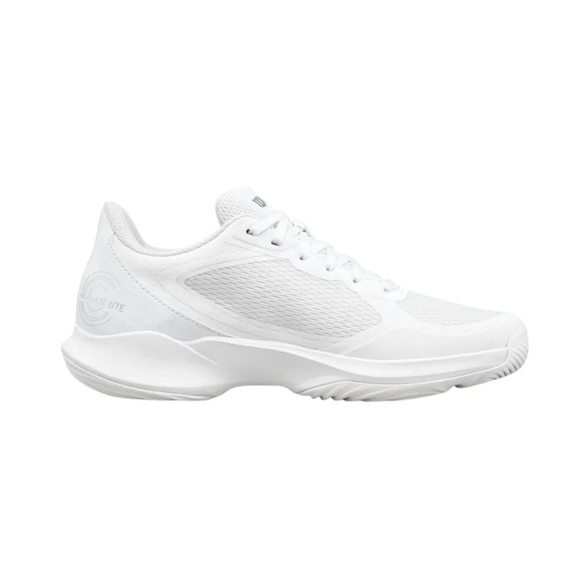 Wilson Hurakn Lite Women Padel Shoes (White/White/Silver)