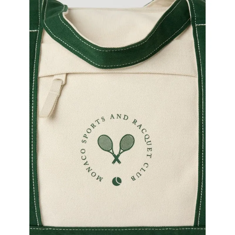 Björn Borg Ace Canvas Sports Bag (Egret)