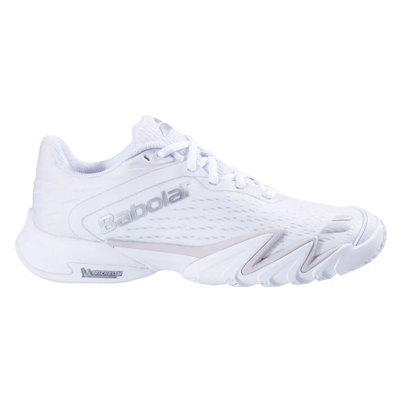 Babolat Jet Premura 3 Women Padel Shoes (White/Silver)